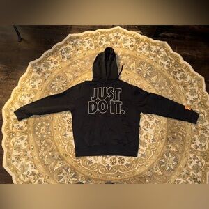 Nike Just Do It Pullover Hoodie. Men’s Size Medium. Used Good Condition Black